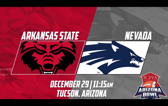 Arkansas State Red Wolves vs. Nevada Wolf Pack Arizona Bowl Betting