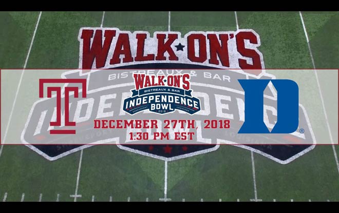 Independence Bowl Betting Analysis & Odds: Duke vs. Temple
