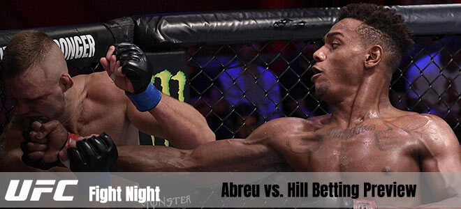 Klidson Abreu vs. Jamahal Hill Betting UFC Fight Night, Pick, May 30th