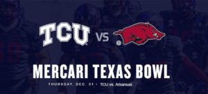 TCU Horned Frogs vs. Arkansas Razorbacks - 2020 Texas Bowl Betting Odds and Picks