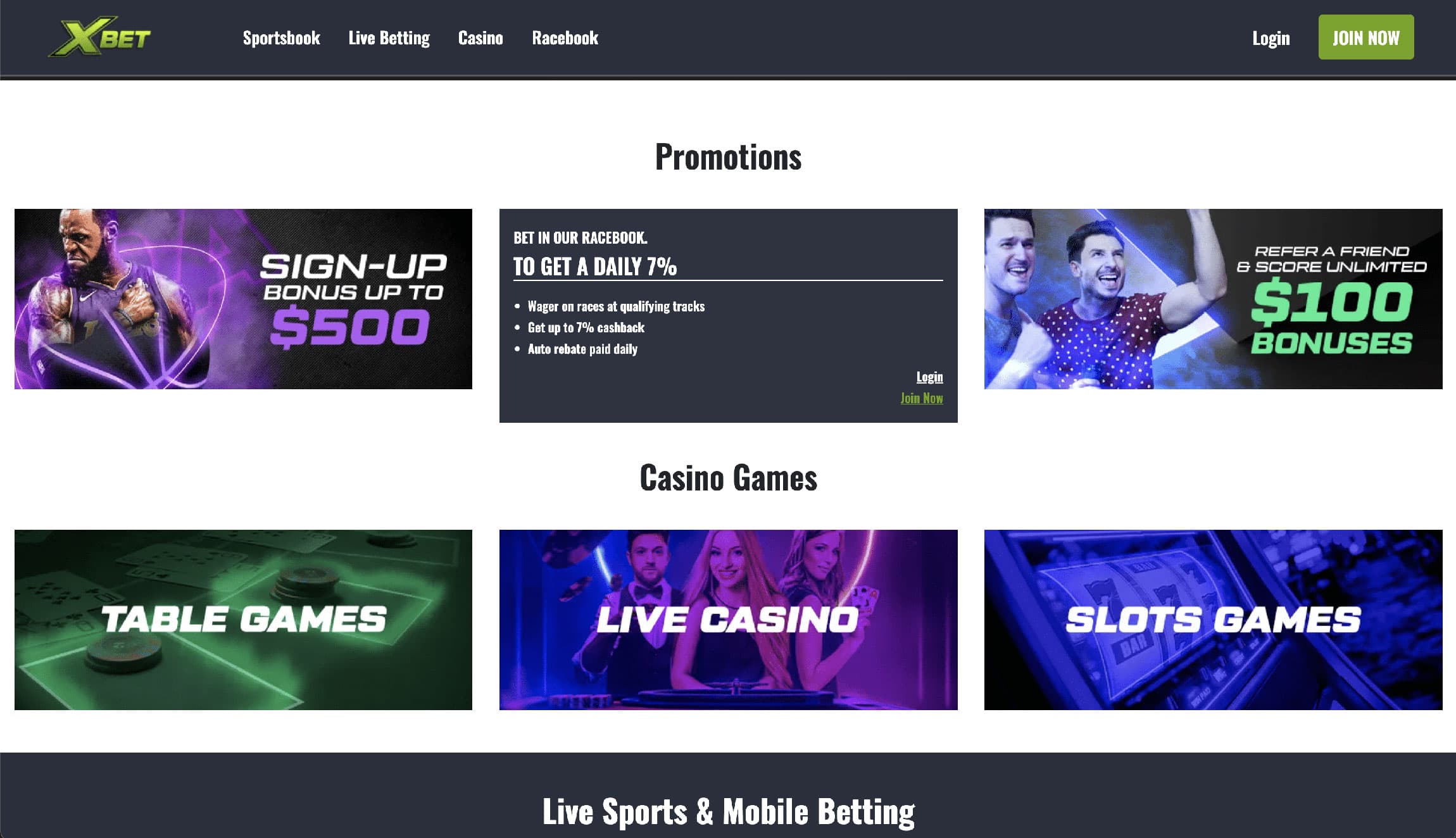 XBet Sportsbook Promotions