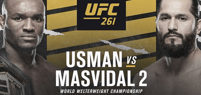Kamaru Usman vs. Jorge Masvidal Betting Odds & UFC 261 Pick (April 24, 2021)