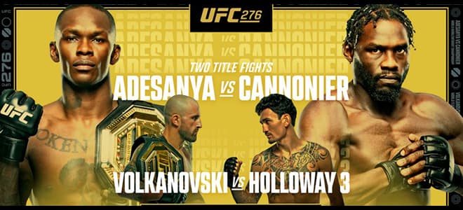 UFC 276 Main Card Israel Adesanya vs. Jared Cannonier Betting Odds