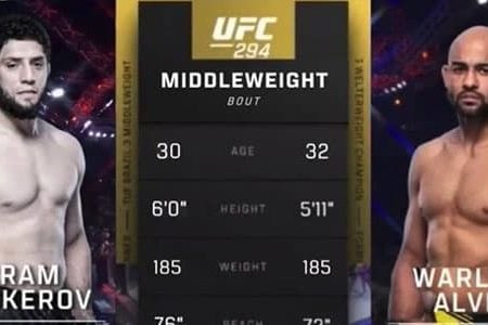 UFC 294 Ikram Aliskerov vs. Warlley Alves Fight Odds & Pick