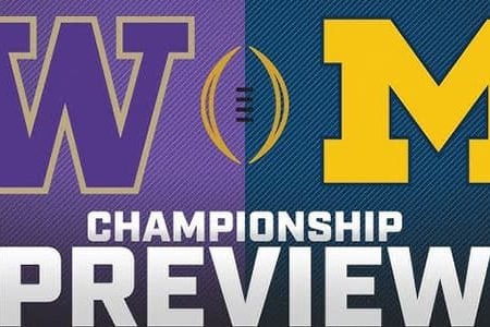 2024 National Championship Game Michigan vs. Washington Betting Odds